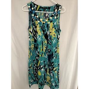 Style & Co. - Sleeveless Beaded Floral Summer Dress - Ladies Size Medium